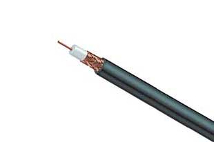 stripped RG59 coaxial cable